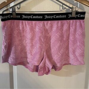Juicy Couture Light Pink Logo Shorts